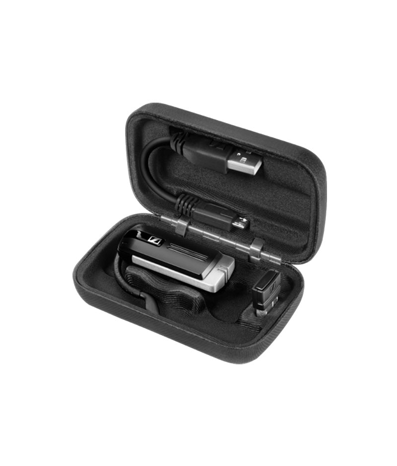 PRESENCE Grey UC Single-sided Bluetooth headset with USB dongle, carry case, 4 x ear sleeves, ear hook and USB charging cable. Optimized for Unified Communications and Certified for Skype for Business.