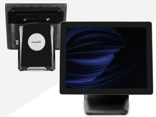 HANASIS - AIO HIT PLUS 15" Glass PCAP CPU N5095 2.0 GHz, 8 GB, 256 GB SSD, Win10 IOT, V3 base, No MSR Black or White