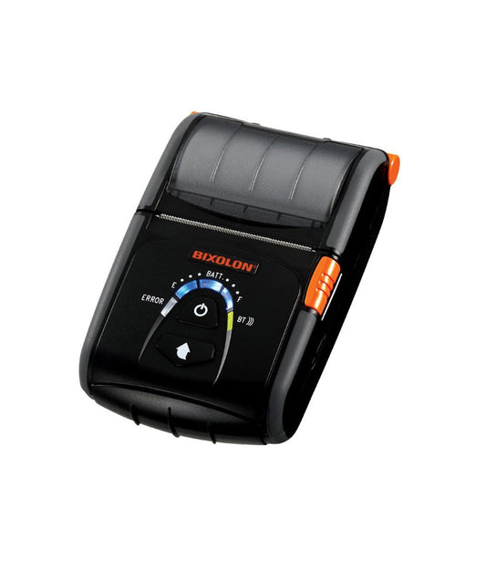 BIXOLON, R200, MOBILE PRINTER, BLUETOOH, MIFI, SER, USB, LINERLESS ROLLER, TEAR BAR, BLACK, POWER SUPPLY