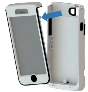 CODE, CODE READER KIT - CR7020 (IPHONE 8/SE CASE, LIGHT GRAY, PALM), BATTERY