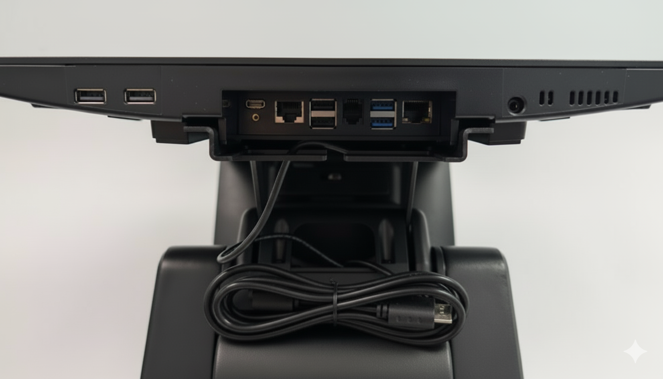 Unytouch POS Integrated Terminal, Intel N97, 8GB Ram, 128 Storage, USB 2.0 and 3.0, Com Port, Epson Thermal Printer, 9.7" Rear Display, Win 11 Pro Included.