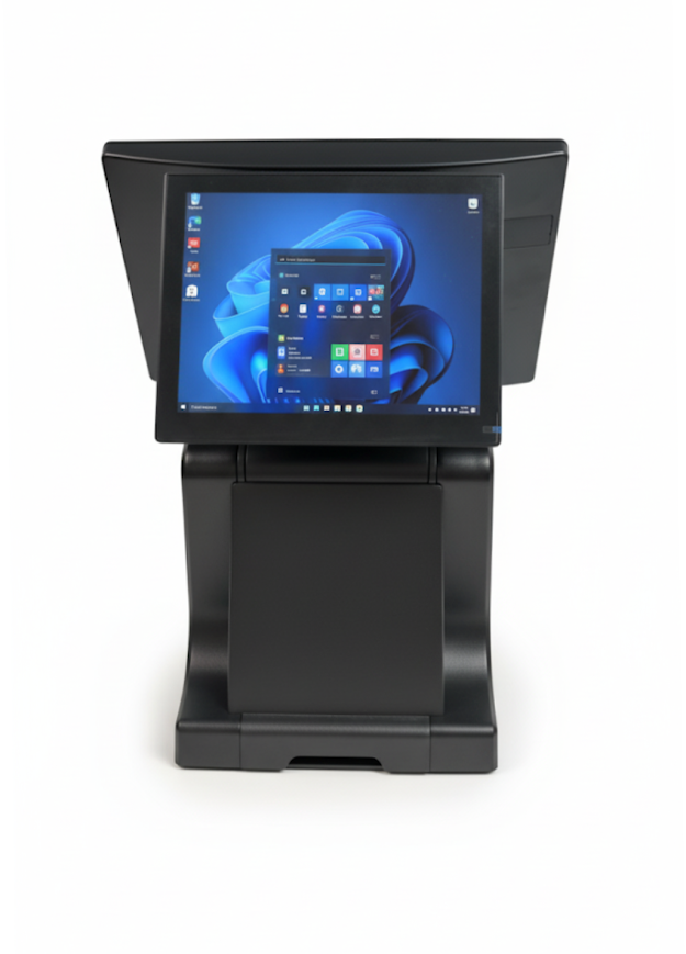 Unytouch POS Integrated Terminal, Intel N97, 8GB Ram, 128 Storage, USB 2.0 and 3.0, Com Port, Epson Thermal Printer, 9.7" Rear Display, Win 11 Pro Included.