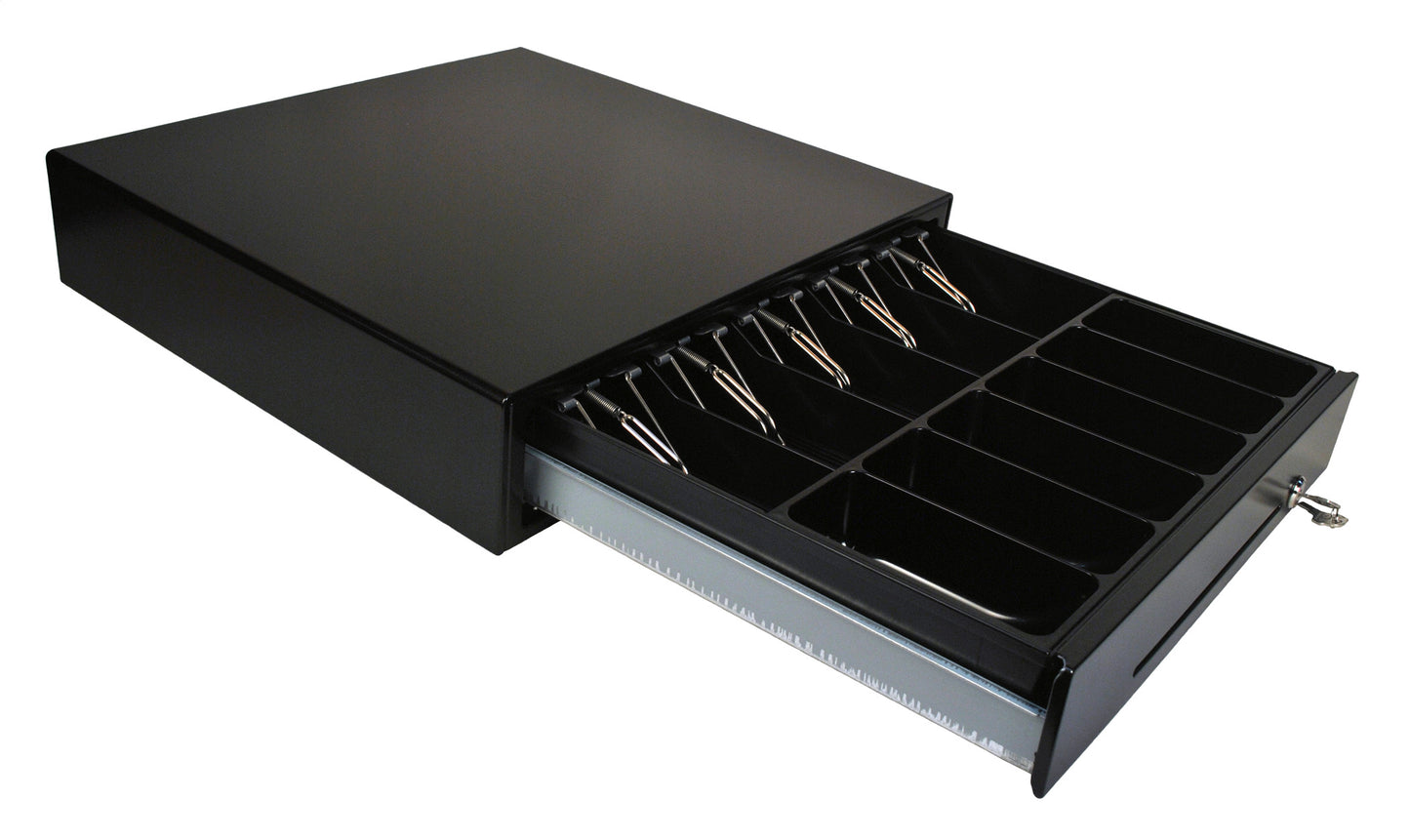 Partner Tech  CASH Electronic DRAWER  8 Coins & 4 Bills Canadian Insert / 2 Media Slots - Black