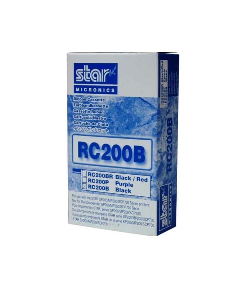 Star SP200B - Black Ribbon - Compatible ( RC200B )   6 Pack