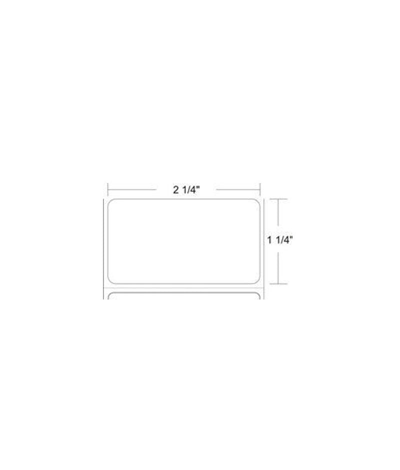 Z-Select 4000D Direct Thermal Paper Labels (2.25 Inch x 1.25 Inch, 2100 Labels/Roll, 12 Rolls/Case