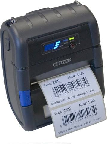 Citizen Mobile Label  Printer 3" - CMP-30II Type II - SER & USB, std & iOS BT, ESC/POS* & CPCL*