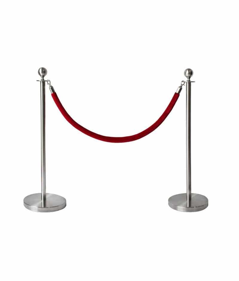 STANCHION - 4 WAY BELT - RETRACTABLE - LINE / CROWD CONTROL SYSTEMS