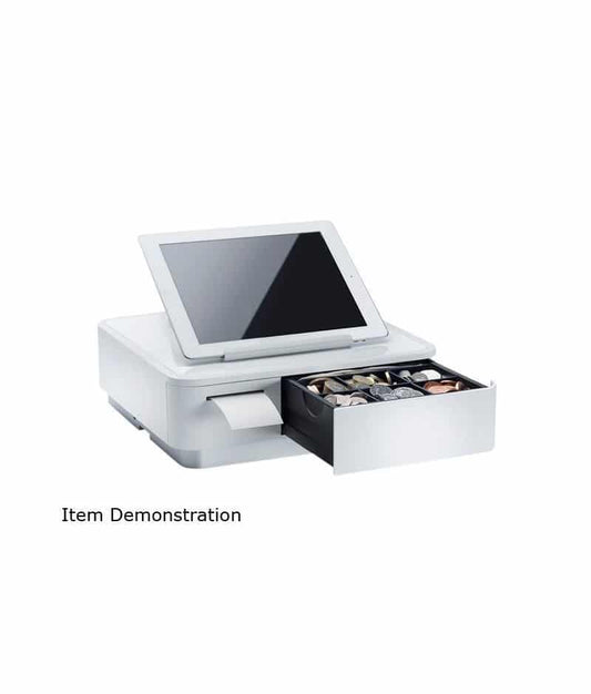 STAR MICRONICS, MPOP, WHITE, 2 INCH THERMAL PRINTER, CASH DRAWER, UNIVERSAL TABLET STAND, BLUETOOTH, INT PS
