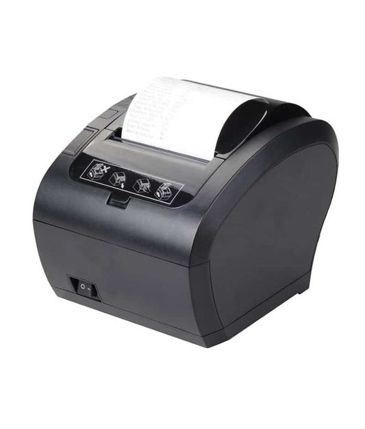 THERMAL RECEIPT PRINTER-260MM/S SPEED - Auto-Cutter up to 1.5million cuts USB+SERIAL+LAN+WIFI, P/S, USB Cable, Black color