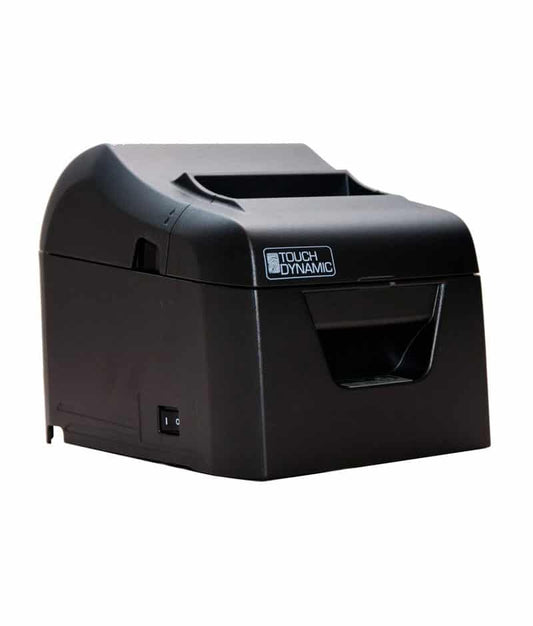 TOUCH DYNAMIC THERMAL PRINTER MODEL TB4, SERIAL & USB INTERFACE W/CABLES AND POWER SUPPLY