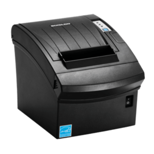 BIXOLON, PREMIUM 3-INCH THERMAL PRINTER, BLACK COLOR, BUILT IN USB AND ETHERNET, AUTO CUTTER, 180 DPI